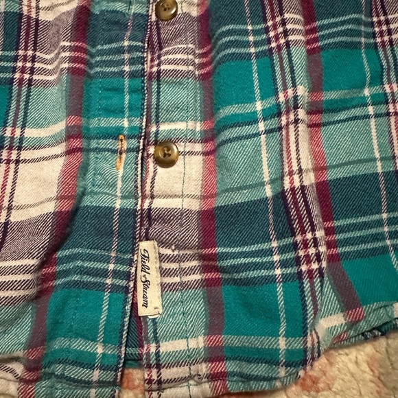 Field & Stream Teal and Purple Plaid Shirt - Picture 2 of 5
